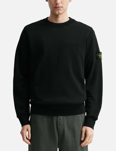 Stone Island Garment Dyed Cotton Fleece Sweatshirt - オーガニック 