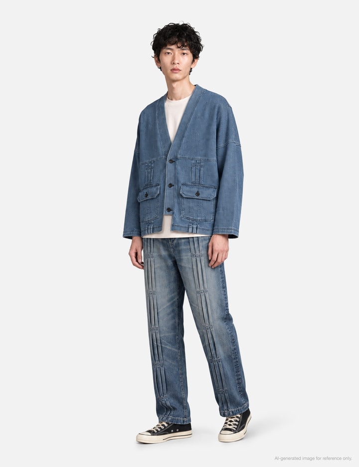 FDMTL Pleats Denim Pants 3YR Wash
