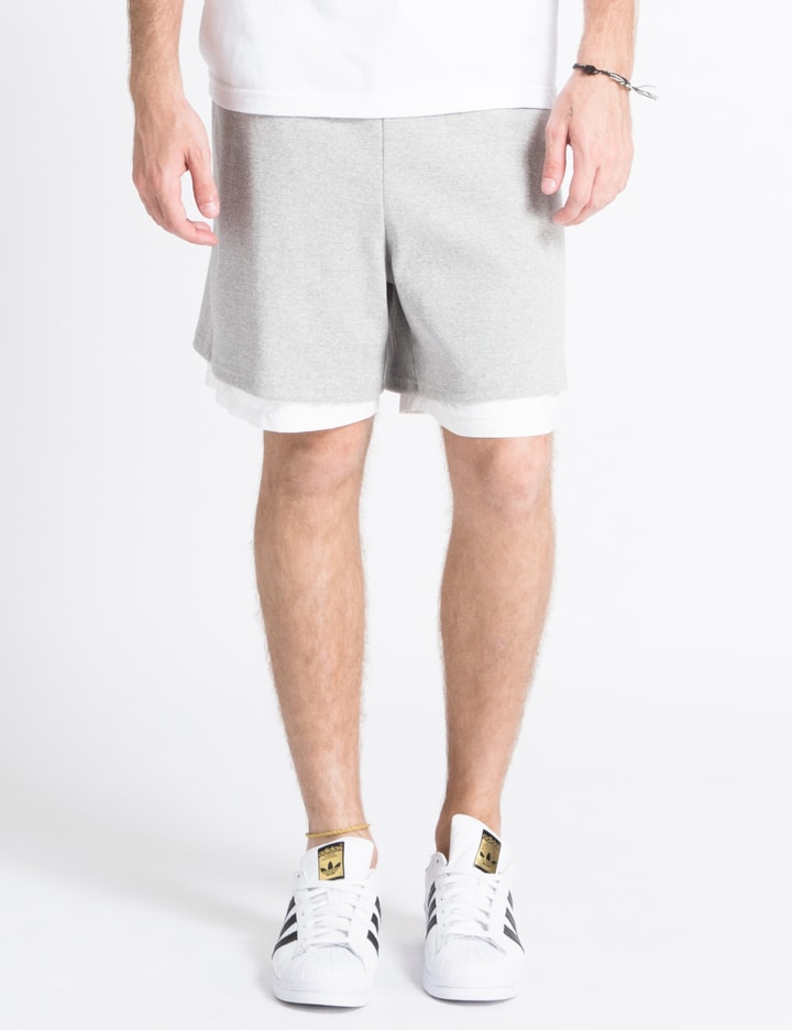 Charcoal Cotton with White Nitro Party Hard Shorts Placeholder Image