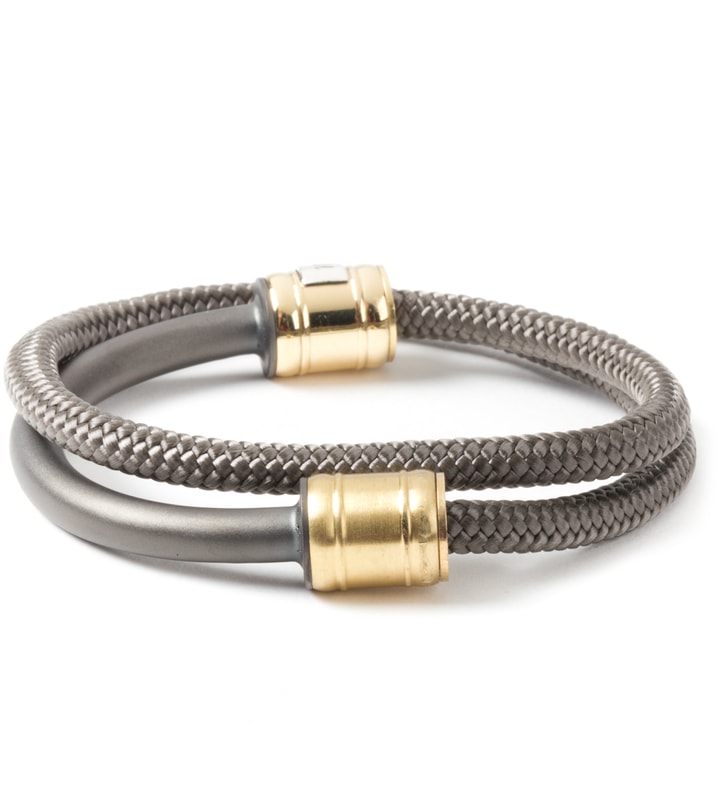 Solid Charcoal Half-Rope Bracelet Placeholder Image