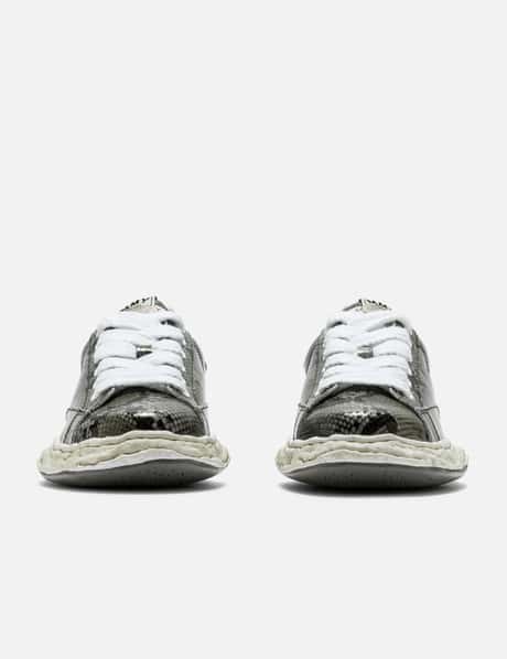 "CHARLES" OG Sole Python Printed Leather Low-Top Sneaker view 7