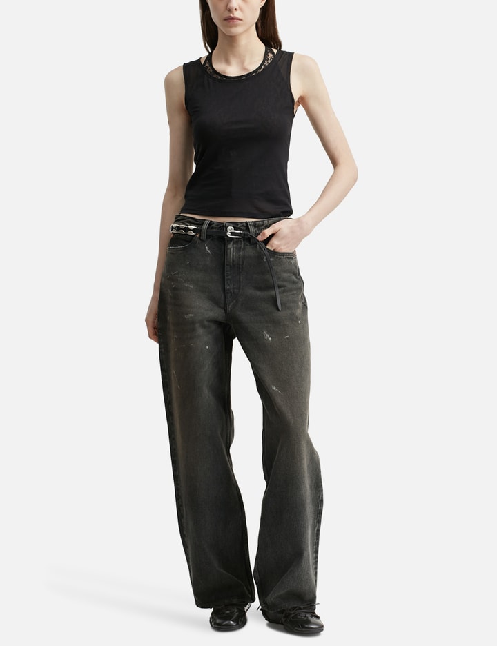Our Legacy Swim Layered-effect Cotton-blend Tank In Black