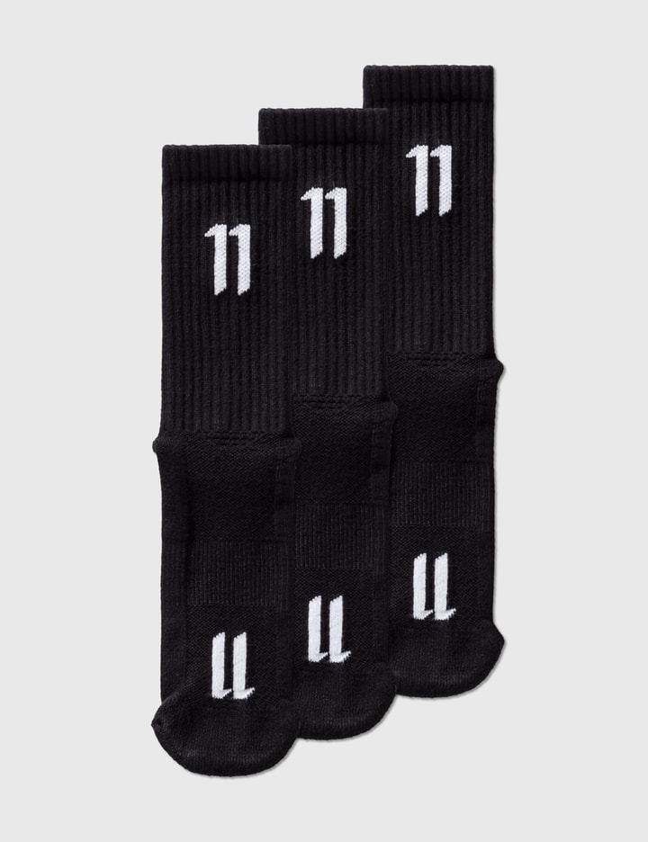 11 Logo Socks (Set of 3) Placeholder Image