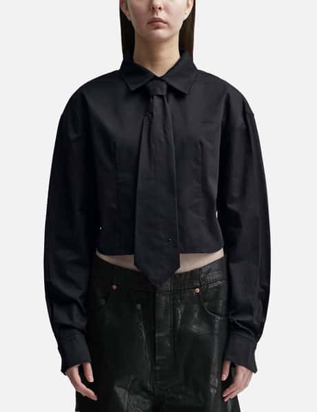Lesugiatelier CROPPED SHIRT AND TIE