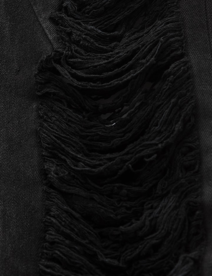 Rick Owens Drkshdw Fog Cut Shredded Denim Jeans