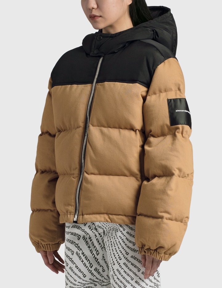 Colorblock Hooded Puffer Jacket Placeholder Image