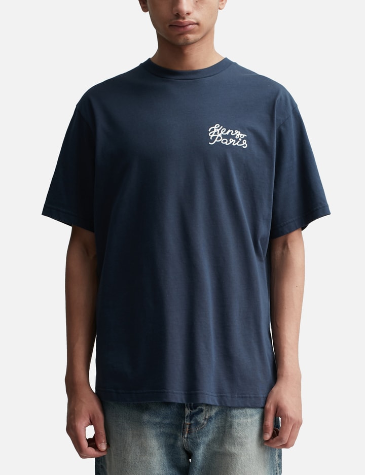 'Kenzo Heart' Oversized Embroidered T-shirt Placeholder Image