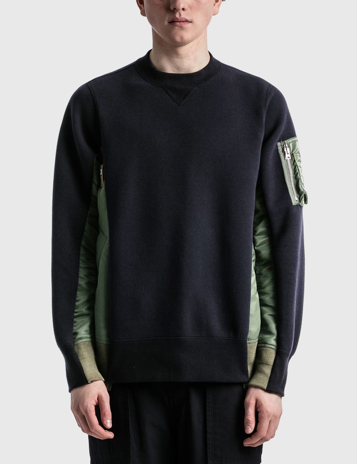 Sacai - スポンジスウェット MA-1 プルオーバー | HBX