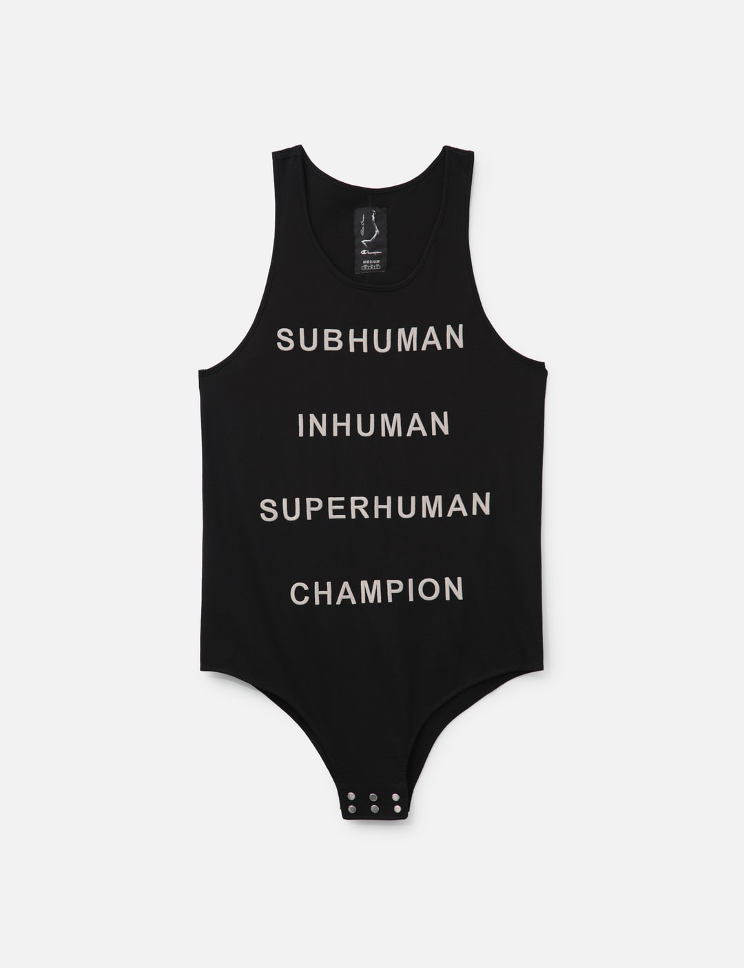 Rick Owens X Champion Basketball Tank W Subhuman Inhuman Superhuman