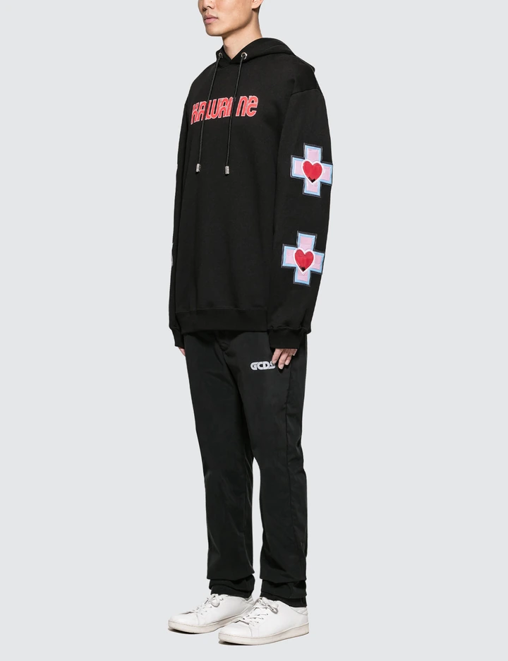 Men's Logo Patch Hoodie by Gcds