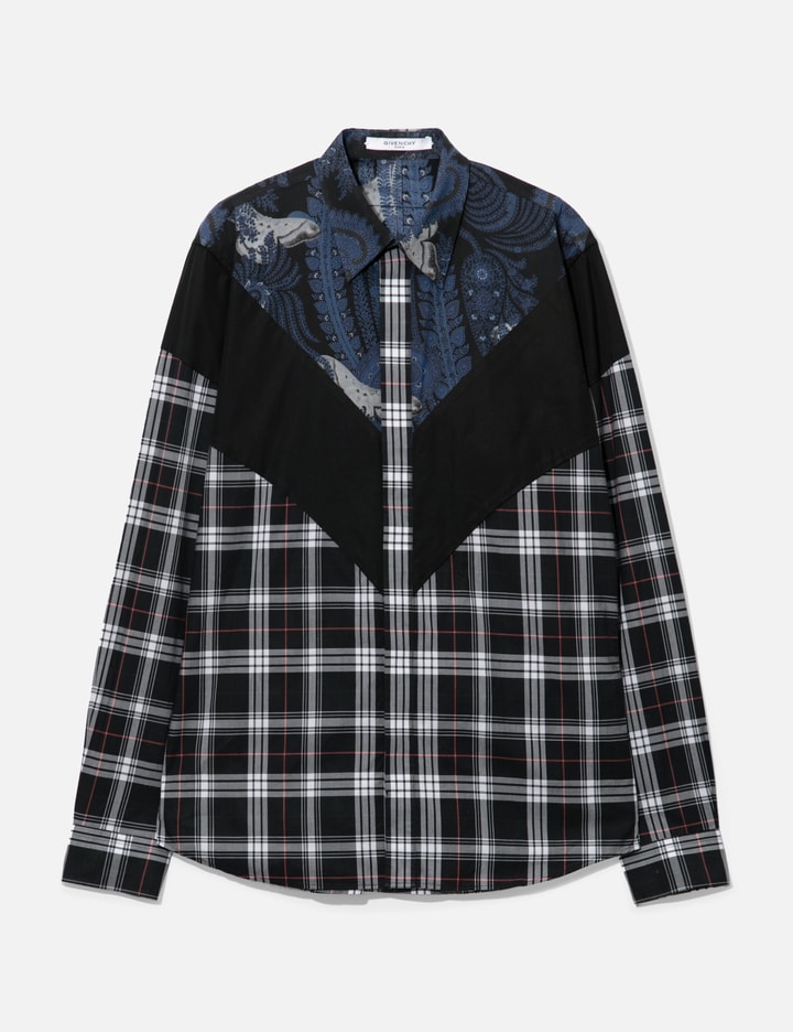 Givenchy Patchwork Shirt In Multicolor