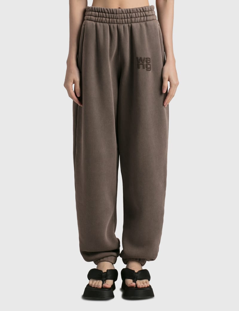 alexander wang logo track pants