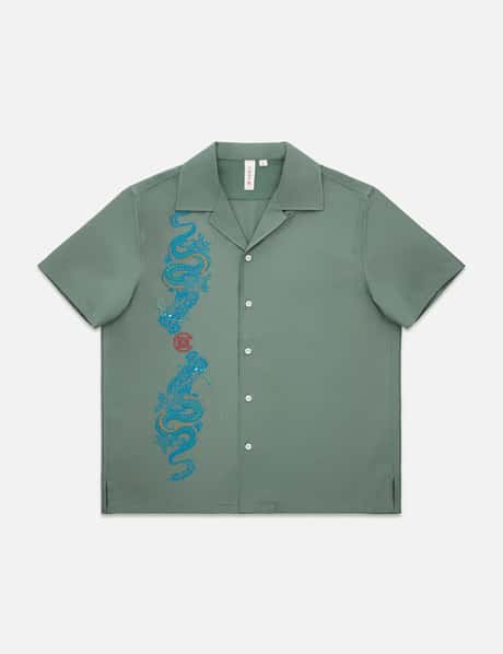 Clot CLOT DRAGON SHIRT (GREEN)