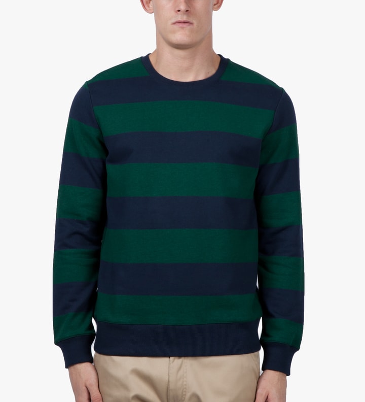 Dark Navy Rugby Stripe Sweater Placeholder Image