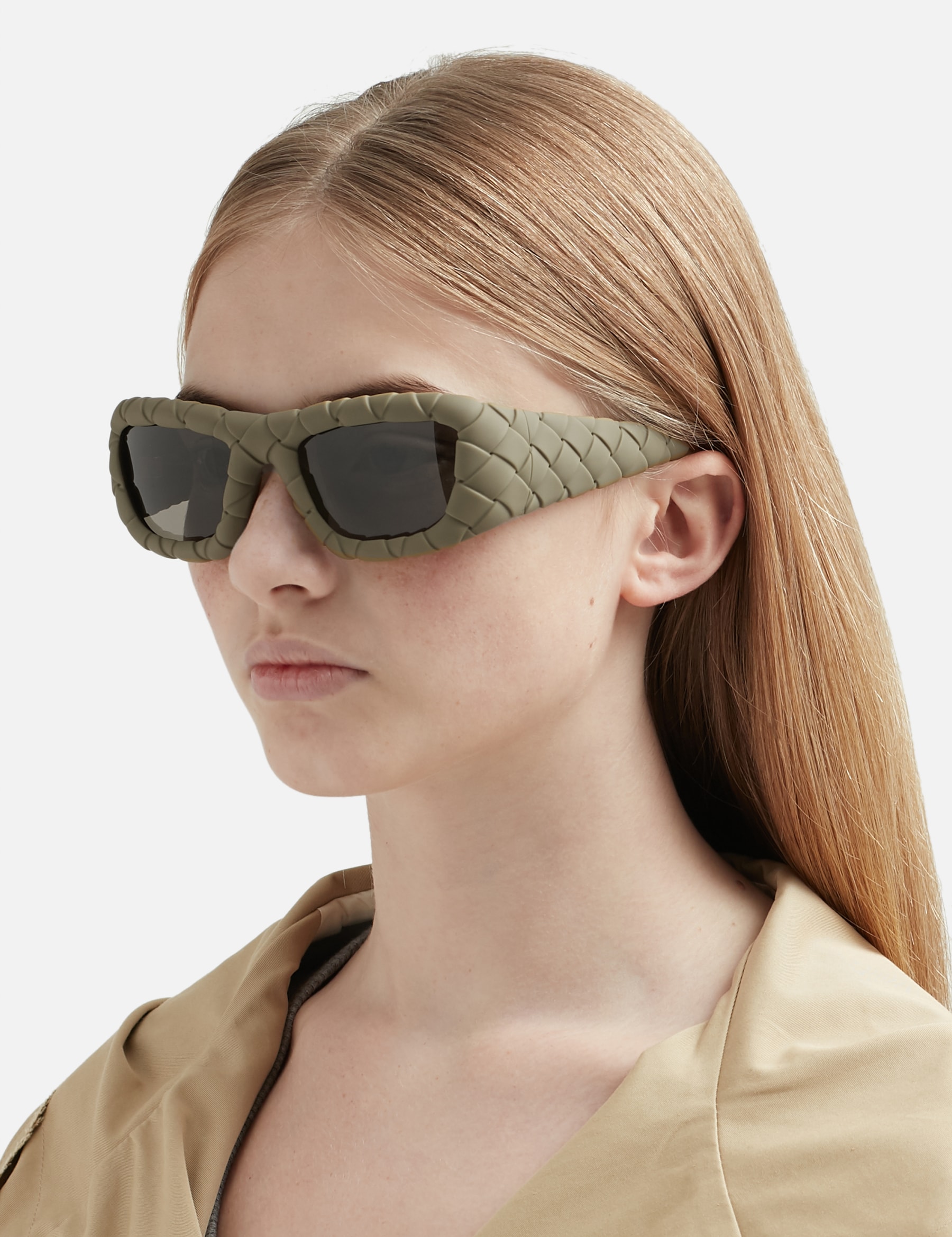 Intrecciato Rectangular Sunglasses view 16