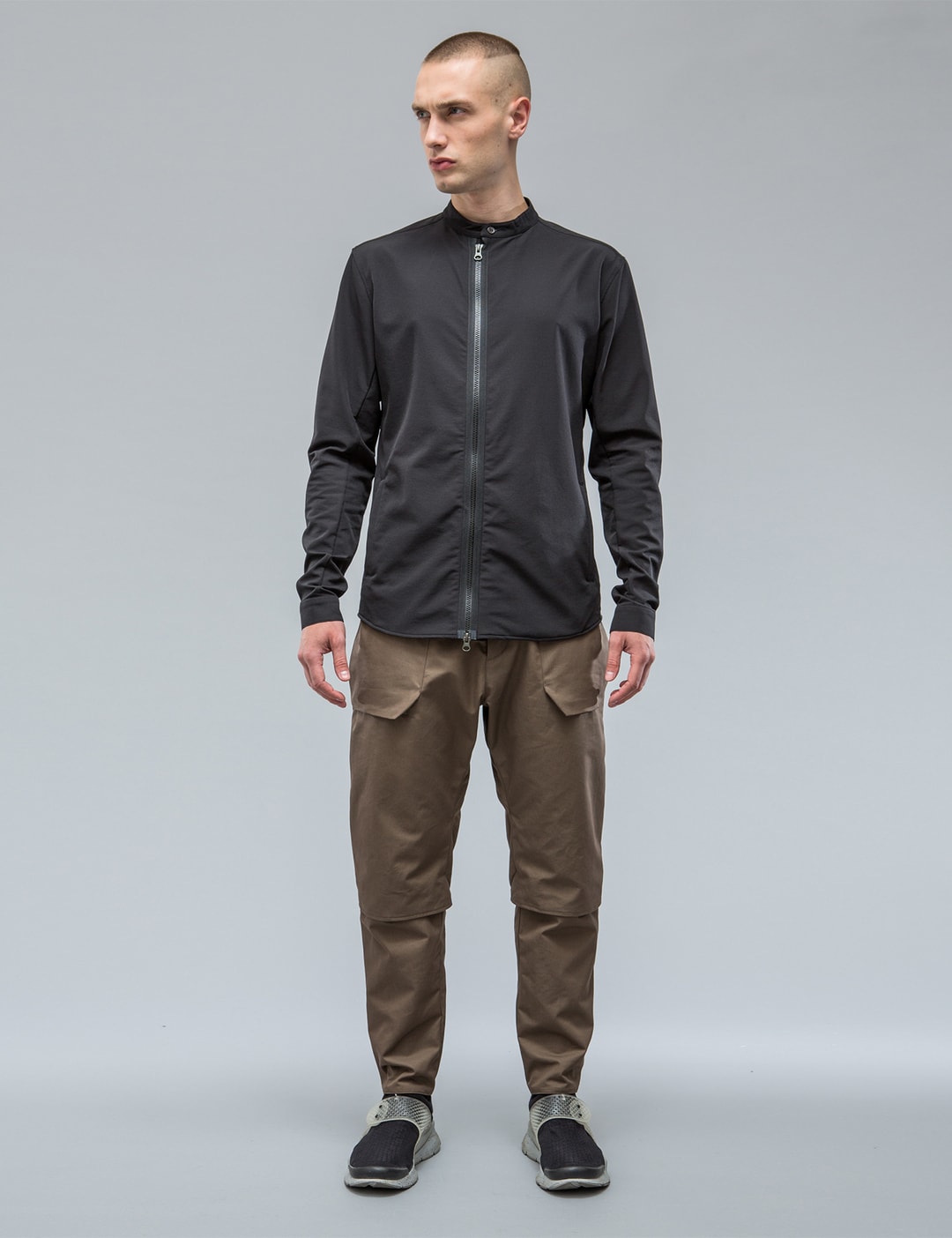 ACRONYM® - LA6-DS HD Jersey Long Sleeve Zip Shirt | HBX