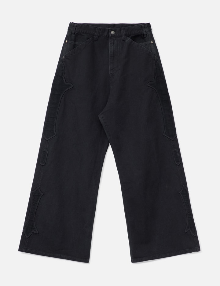 POLYTERU 1011 Fleur Patched Pants