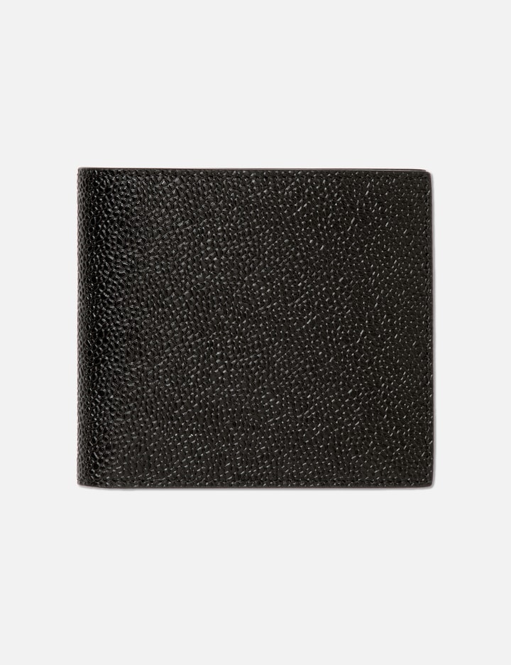 Thom Browne Billfold Wallet In Pebble Grain In Black