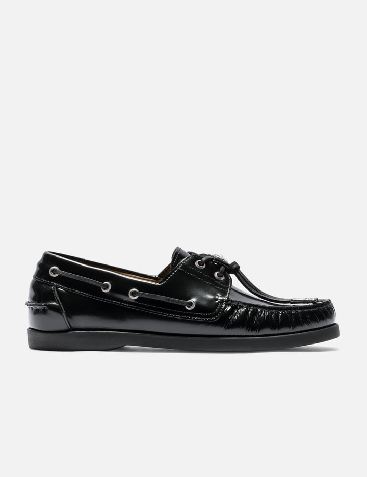 Toga Virilis Black Leather Loafer