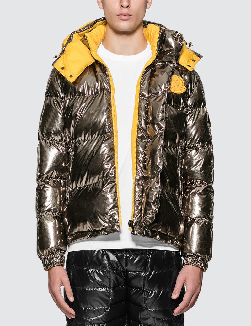 silver and yellow moncler