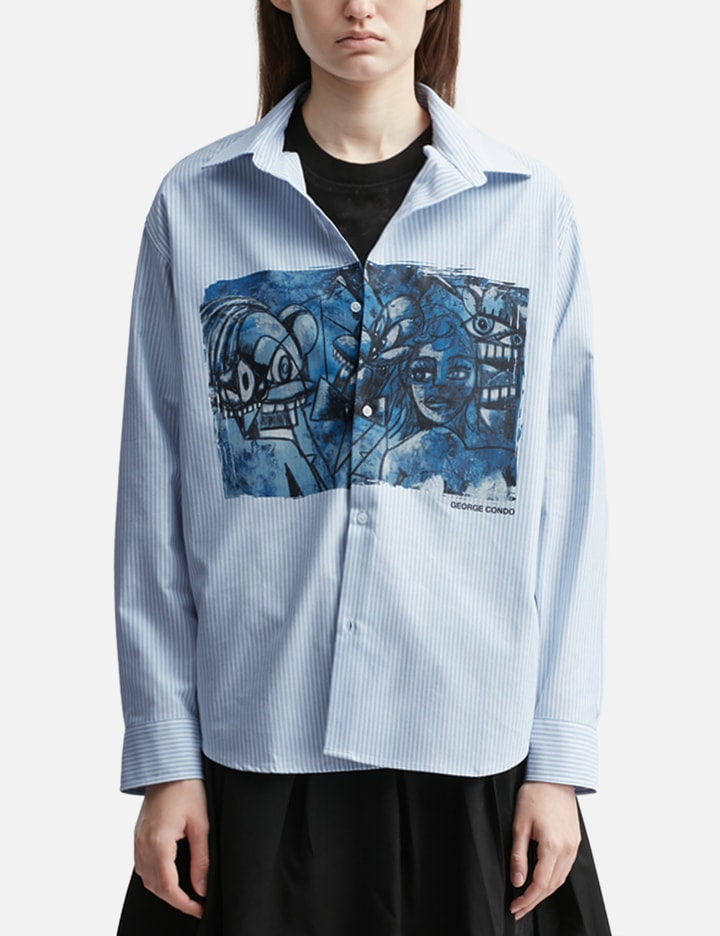 Hypebeast Hypebeast X George Condo Stripe Oxford Shirt