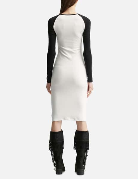 Raglan Sleeve Midi Dress With Retro Print view 12