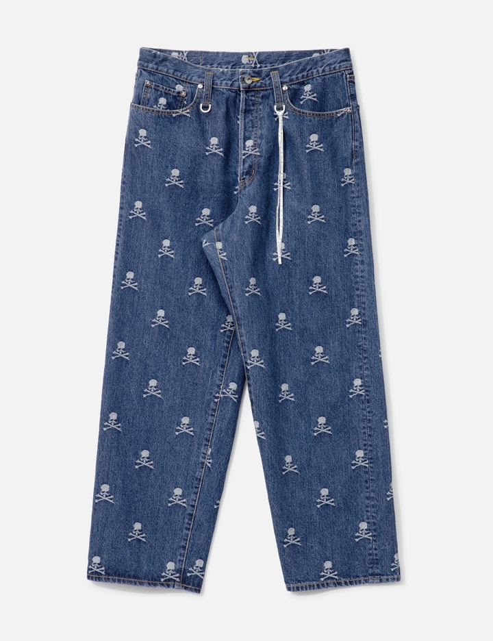 Monogram Wide Denim Pants Placeholder Image