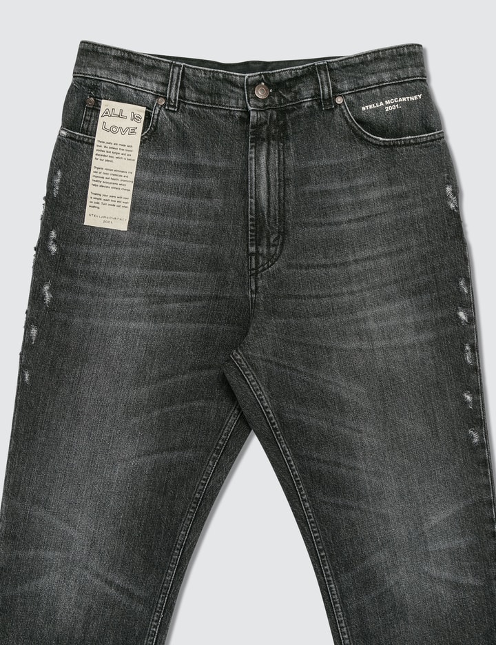 Raw Hem Distressed Denim Jeans Placeholder Image