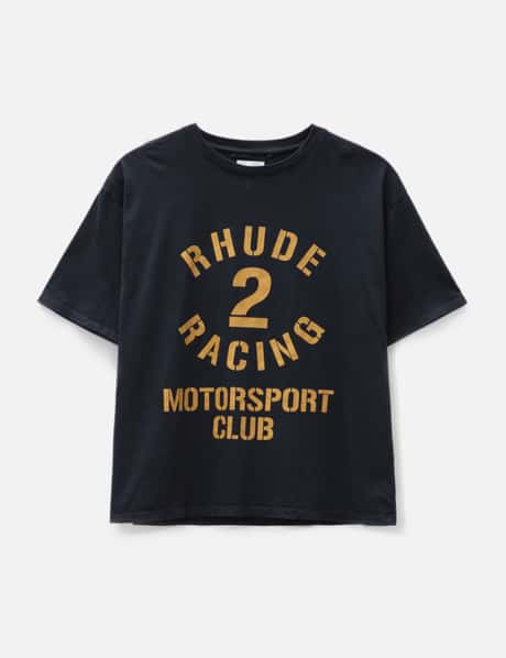 Rhude 데스페라도 모터스포츠 티셔츠