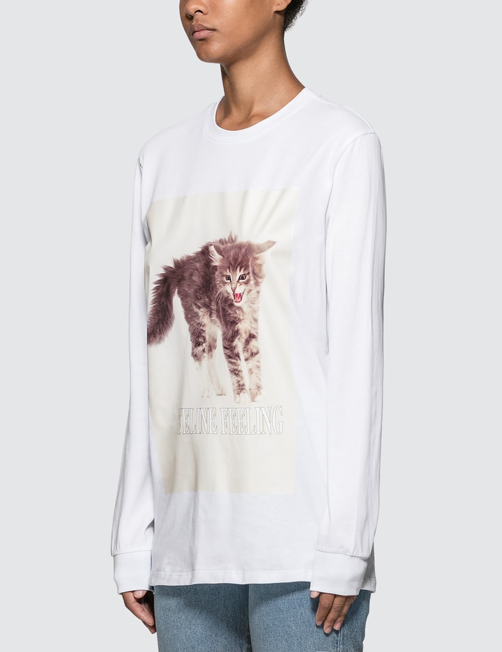 Cat Printed Long Sleeve T-shirt Placeholder Image