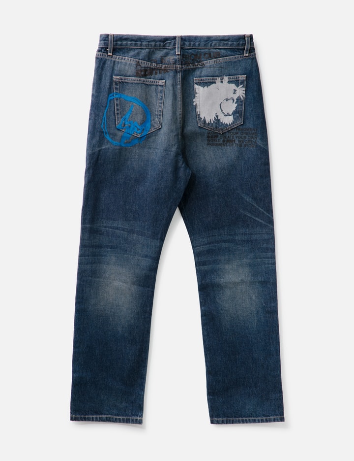 Cactus Jack by Travis Scott X Fragment From Our Minds Denim Pant in Washed Blue Placeholder Image