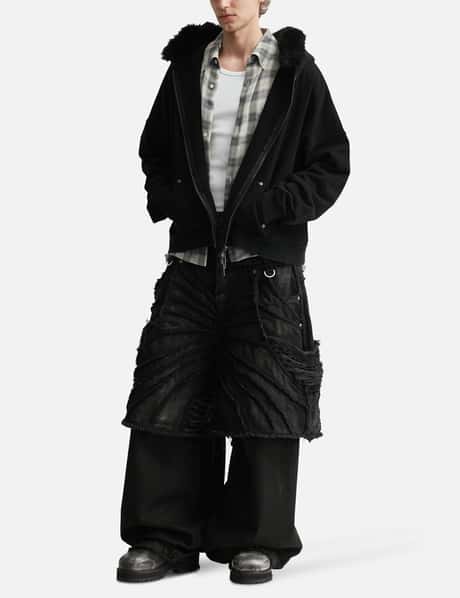 Nyra Zip-Up Jacket With Detachable Fur Hood view 20
