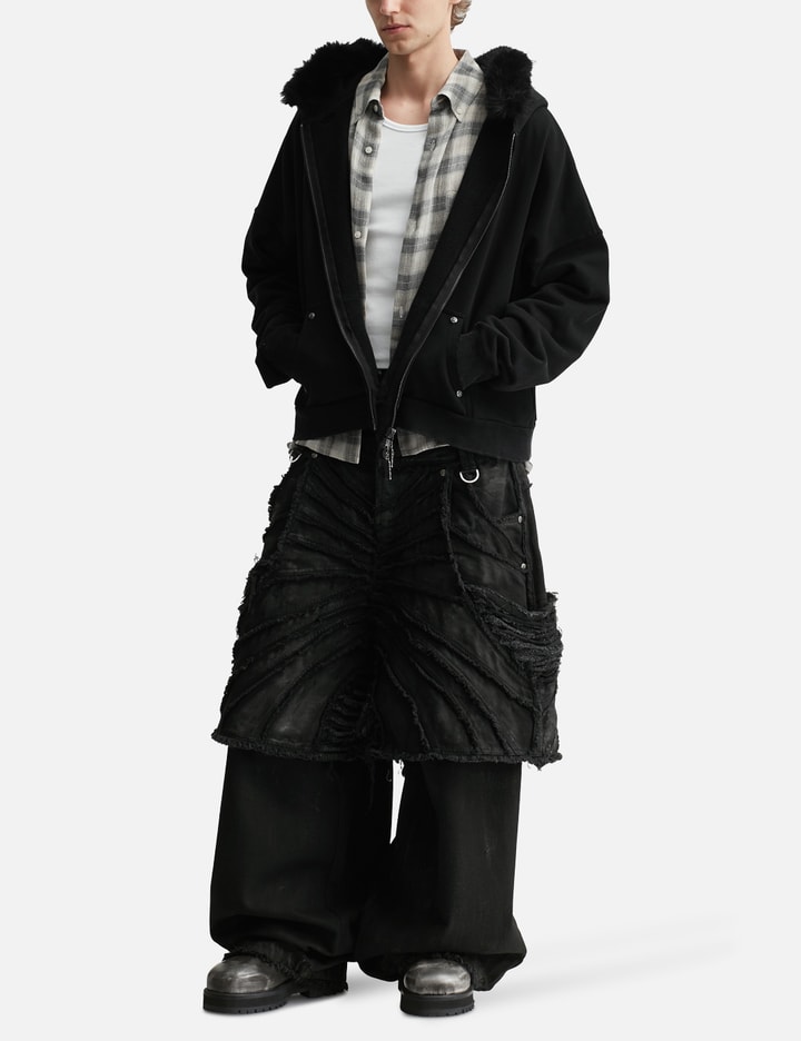 Nyra Zip-Up Jacket With Detachable Fur Hood Placeholder Image