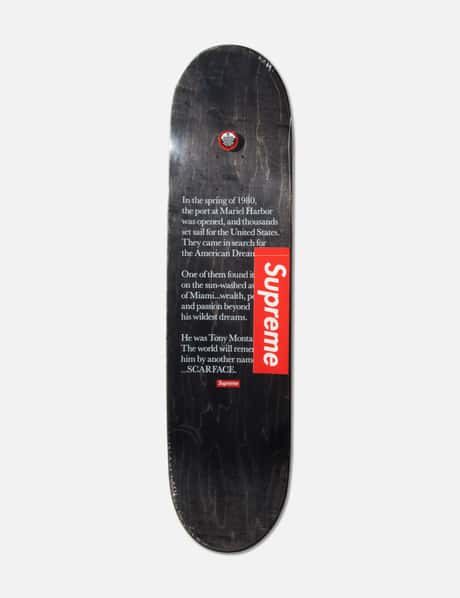 Supreme - SCARFACE SPLIT SKATEBOARD DECK | HBX - Globally Curated  