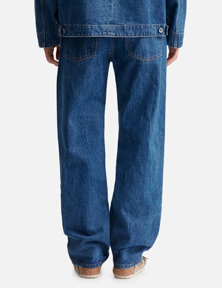 Bandana Embroidery Denim Pants view 4