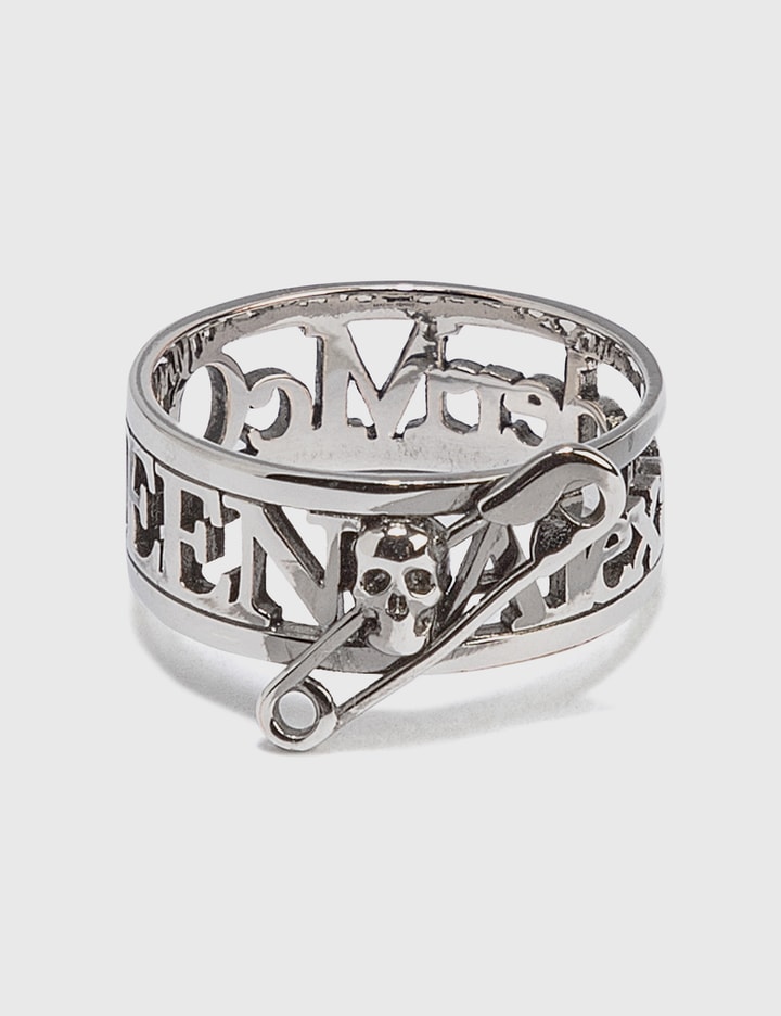 Skull Safety Pin Ring Placeholder Image
