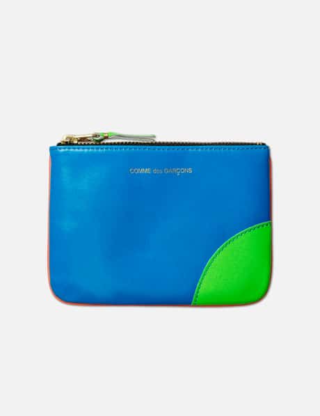 CDG PLAY Super Fluo Leather Pouch