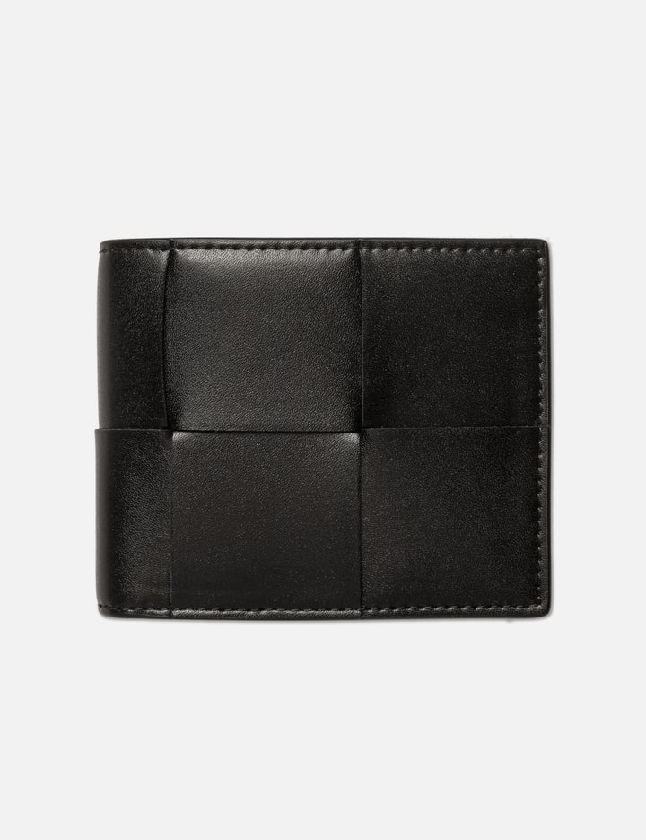 Bottega Veneta Cassette Bi-Fold Wallet - Black - Man - Calfskin