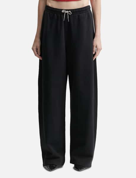 T By Alexander Wang Cotton Terry Sweatpant with Crystal Hotfix Drawcord