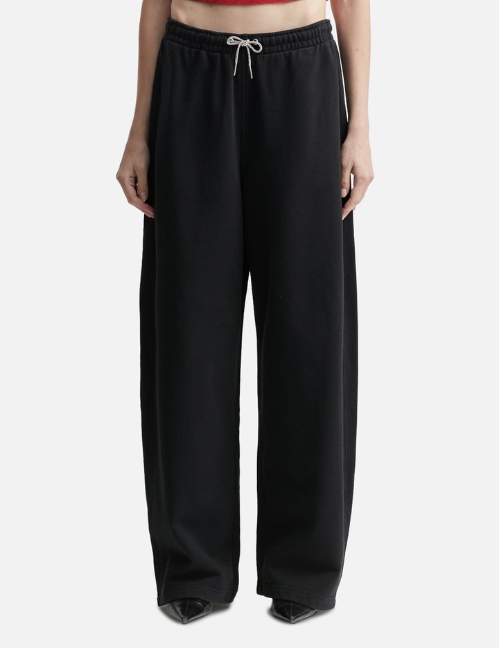 Cotton Terry Sweatpant with Crystal Hotfix Drawcord Placeholder Image