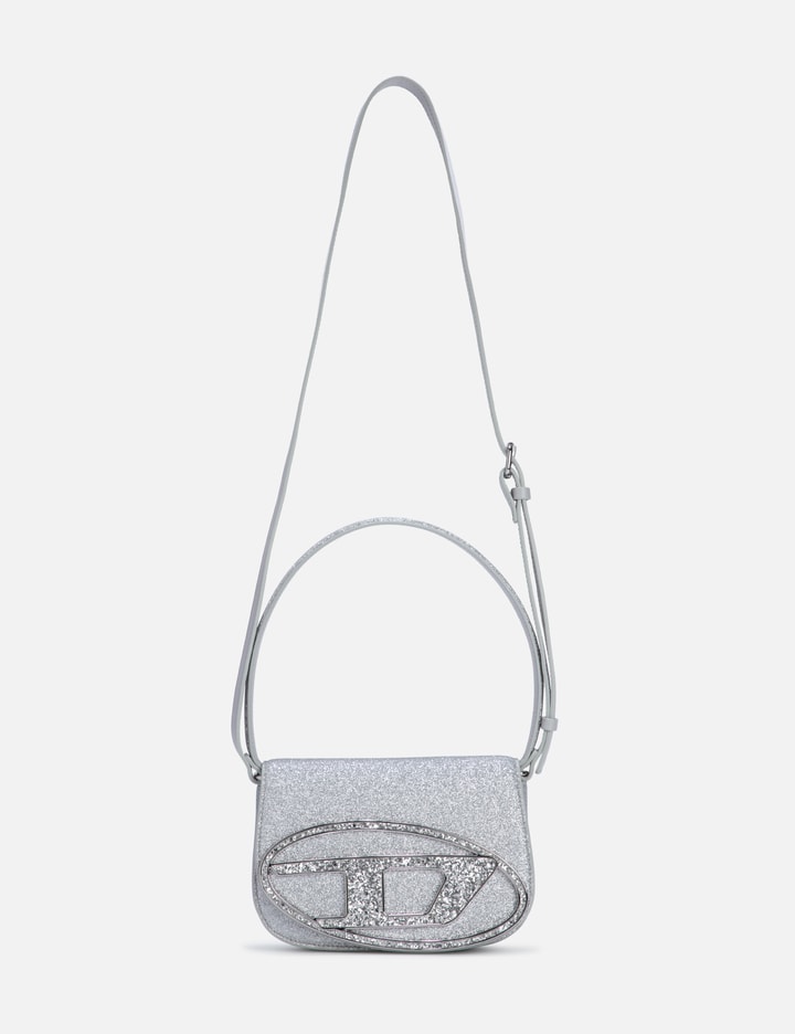 Shop Diesel 1dr Glitter Shoulder Bag In Silver