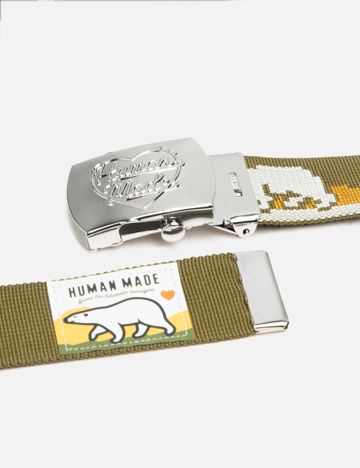 Human Made Striped Web Belt Olive Drab - SS23 - US