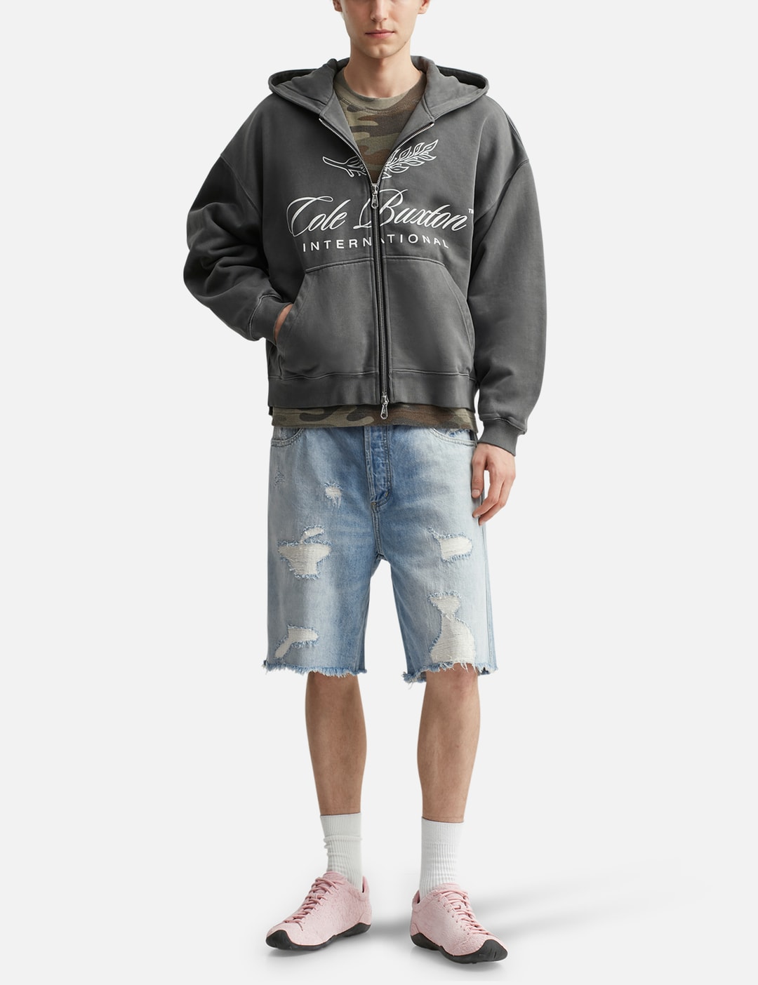 Repaired Denim Shorts view 16