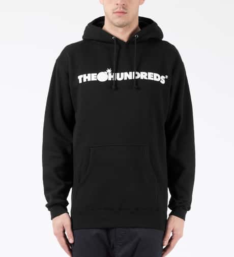 The Hundreds Black Forever Bar Pullover Hoodie HBX - Main Image