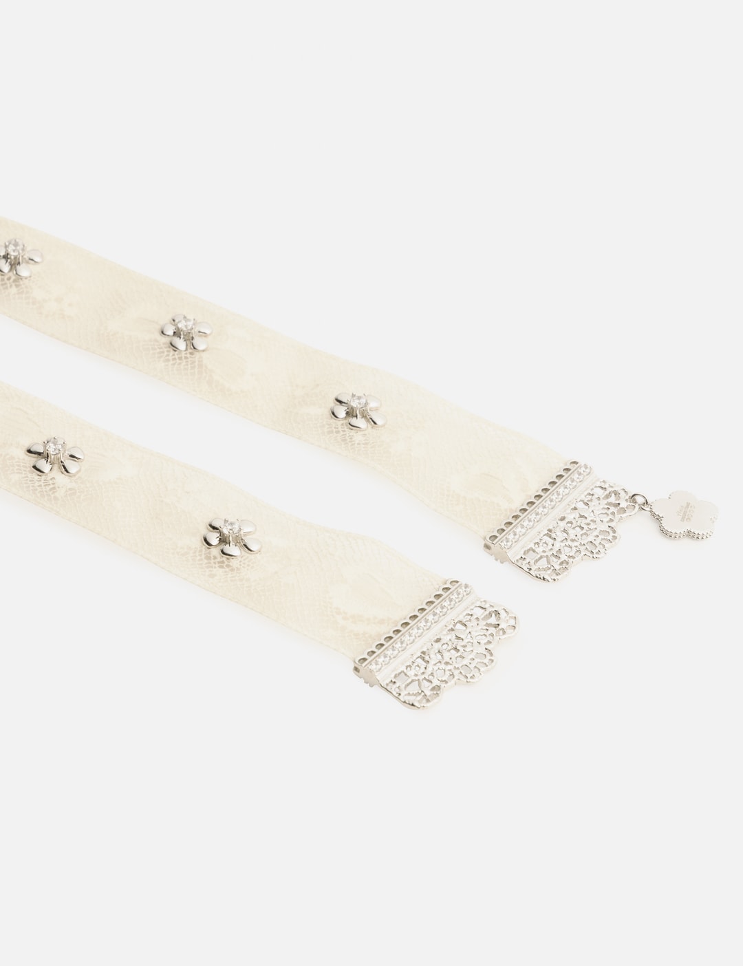 SHUSHU/TONG × YVMIN Gemstone Inlaid Fabric Lace Necklace view 7