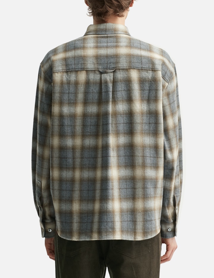 Ombre Flannel One Pocket Checkered Shirt Placeholder Image