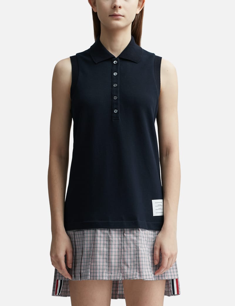 Thom Browne - Polo Mini Dress with Pleated Skirt | HBX - Globally Curated  Fashion and Lifestyle by Hypebeast