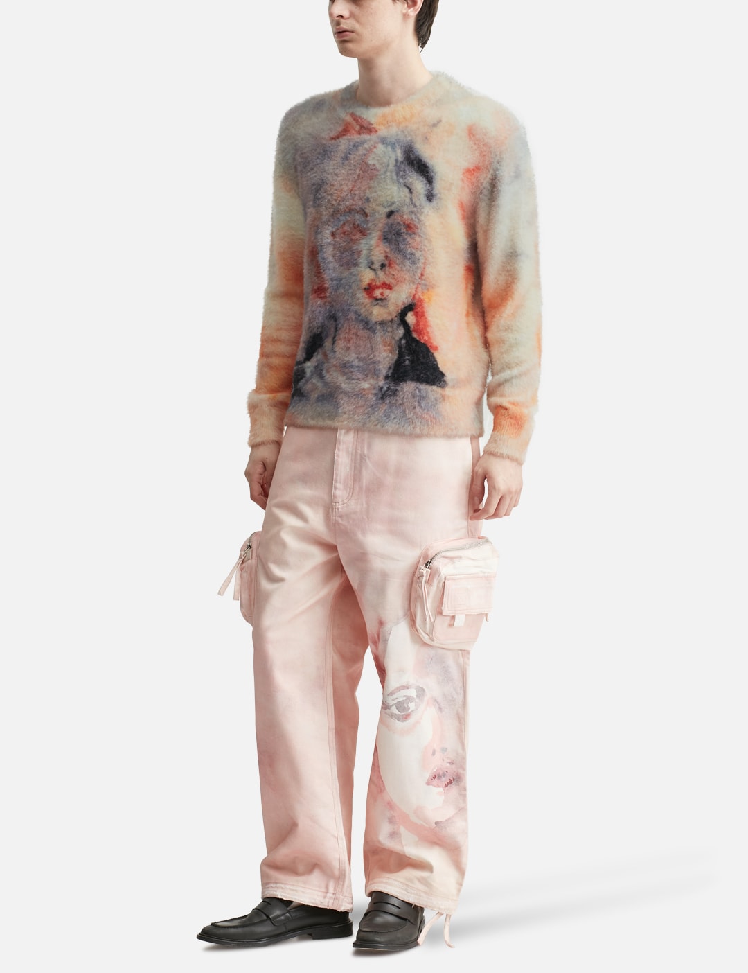 X Piet Watercolour Cotton Cargo Trousers view 20