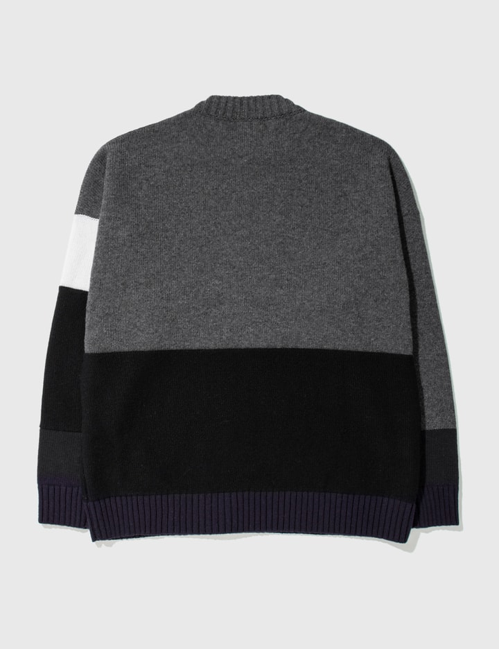 Color Block Off Crewneck Sweater Placeholder Image