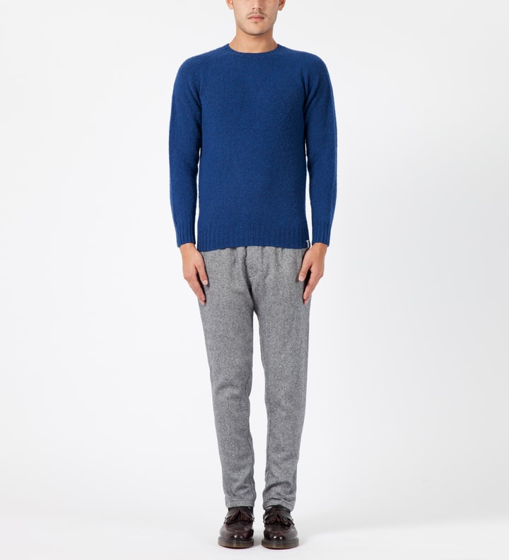 Blue Leckie C-Neck Shaggy Sweater Placeholder Image